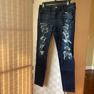 American Eagle Destroyed Skinny Jeans
